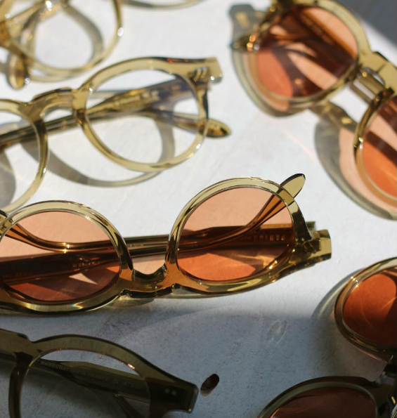 Editorial shot of sunglasses from Bo Bo Noir, Pantos Paris and Peter and May