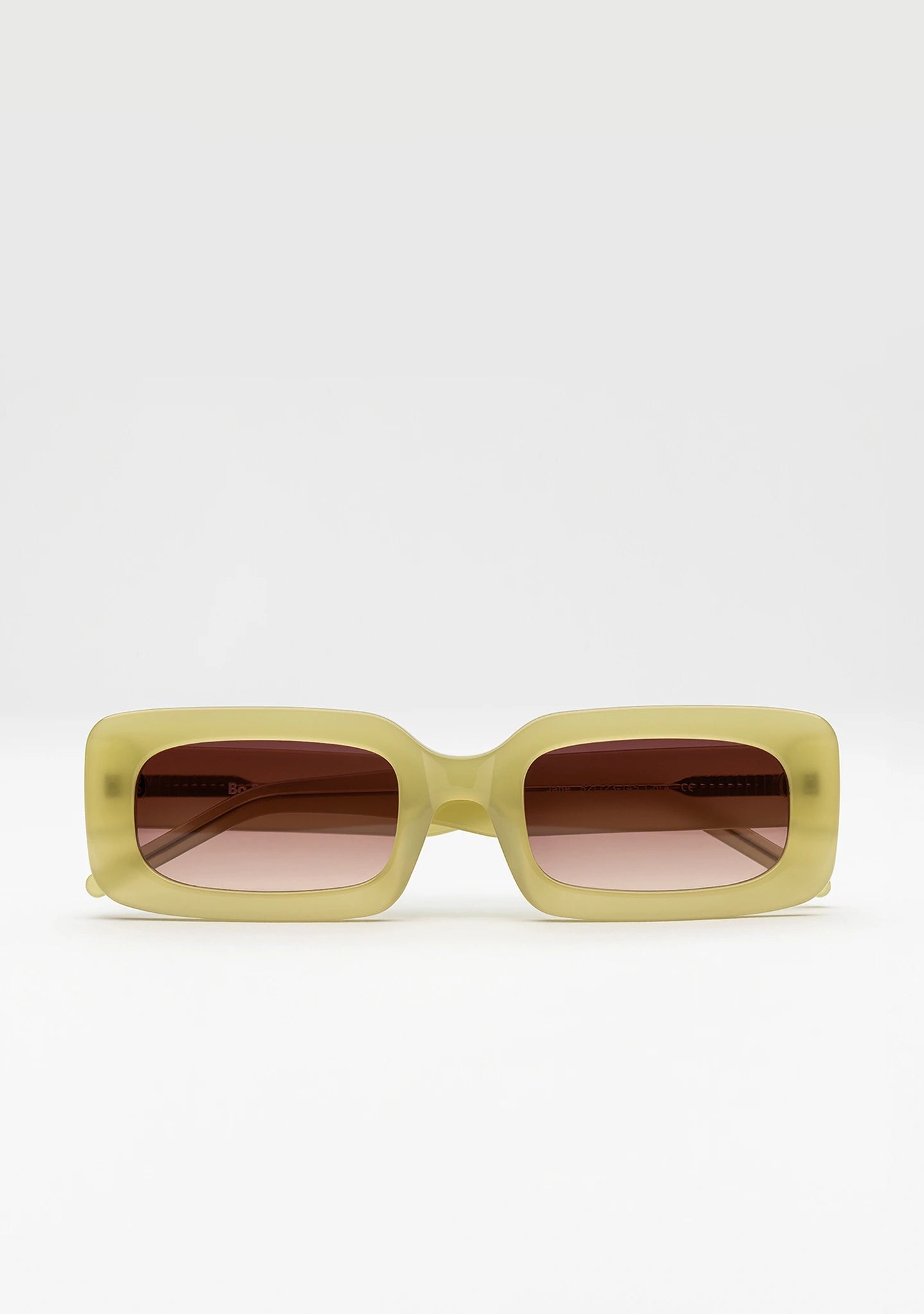 Jane Olive Green Bold Rectangular Women’s Sunglasses - Bo Bo Noir