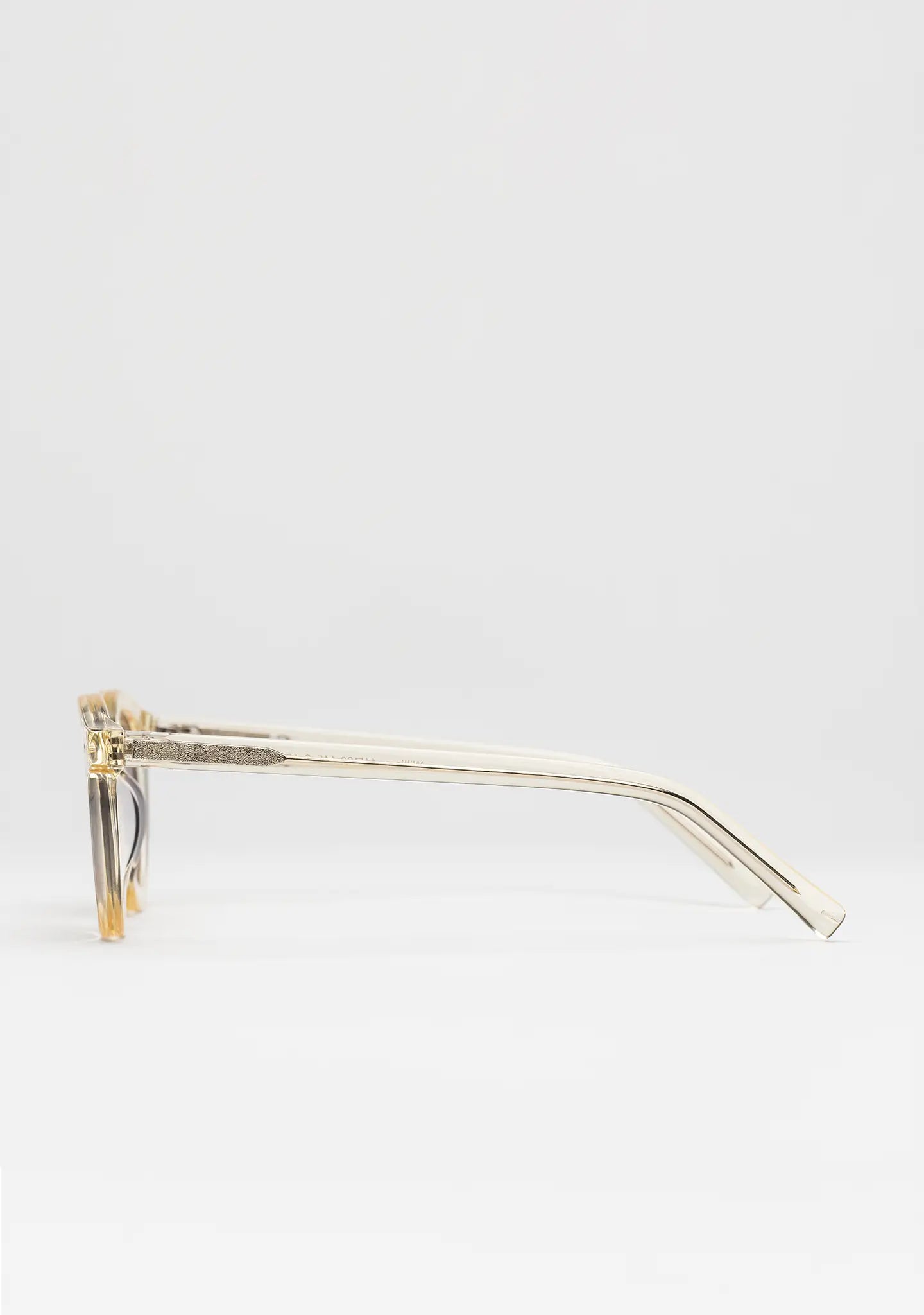 William Crystal Yellow Bold Round Sunglasses - Bo Bo Noir