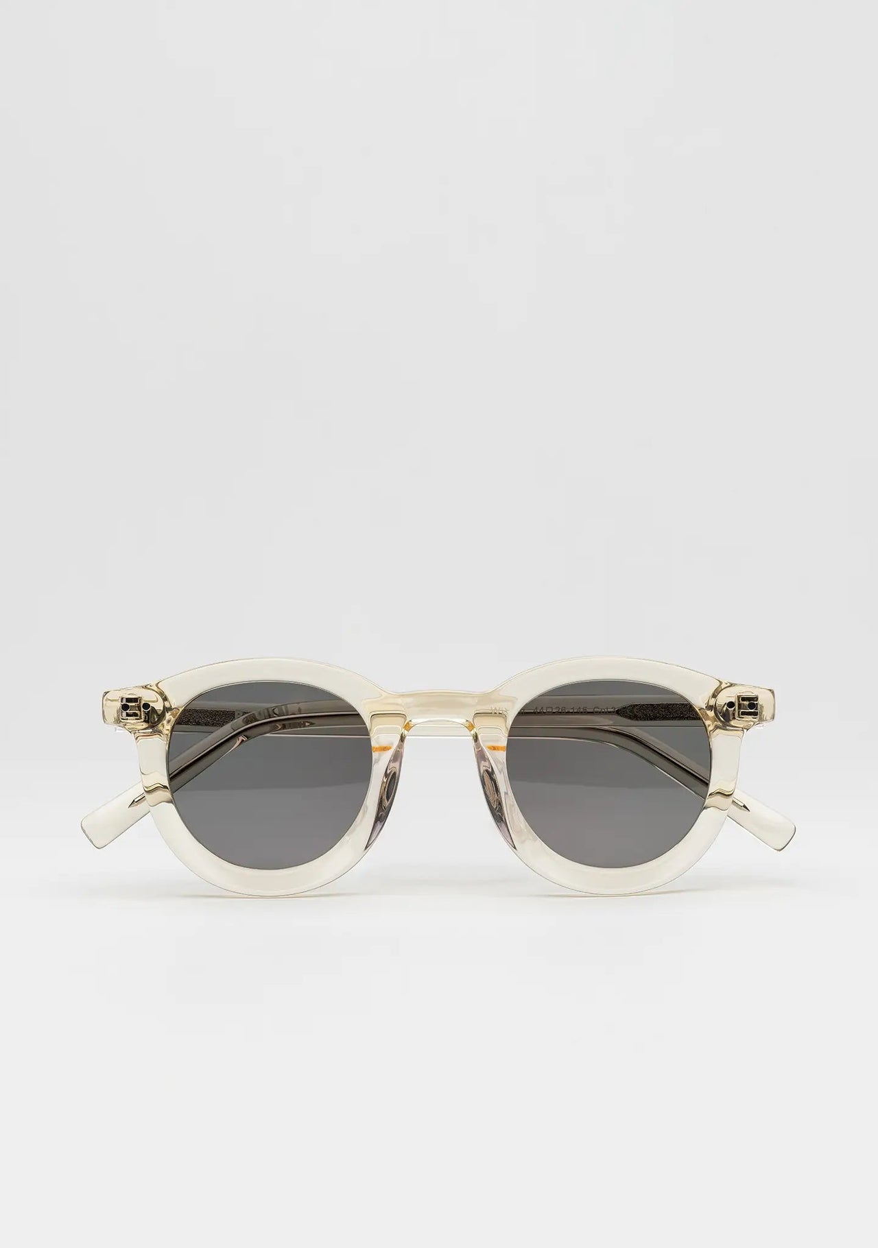 William Crystal Yellow Bold Round Sunglasses - Bo Bo Noir